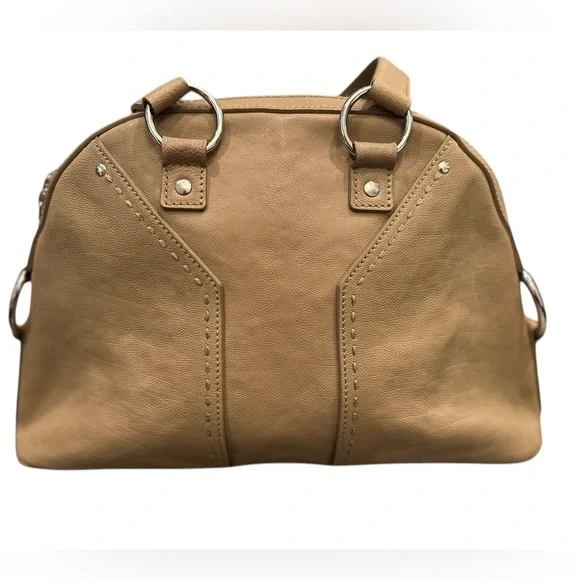 Authentic YVES SAINT LAURENT Muse Leather Shoulder Tote Bag - Picture 6 of 12